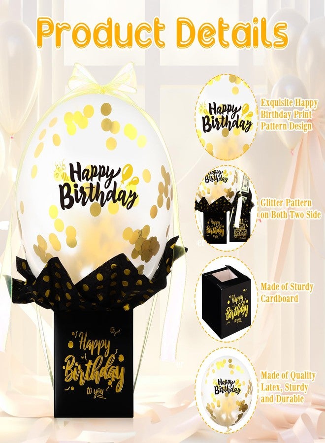 Affrolling Birthday Money Box for Cash Gift Pull Money Balloon Box Funny Pull Surprise Kit Gift Balloon Holder Birthday Surprise Gifts for Women Men Friend Girlfriend Family - Image 3